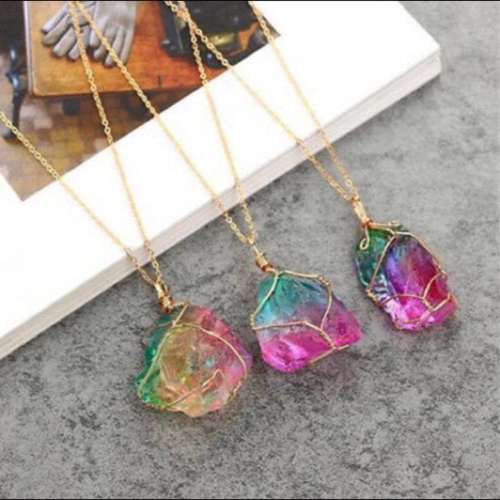 Rainbow Crystal Necklace